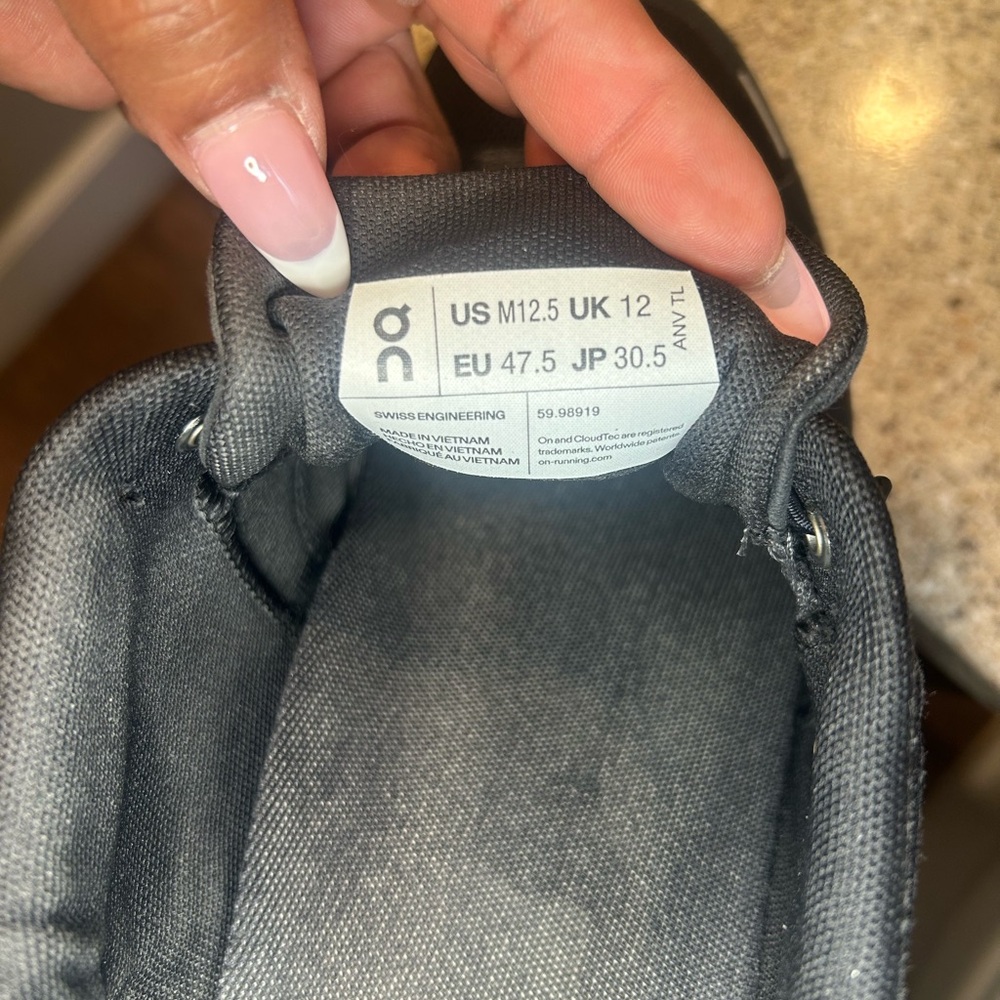 On Running Men's Charcoal Athletic Shoes - Picture 5 of 5